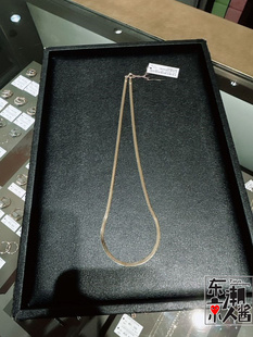 405-36305日本代购cocoshnik时尚新品18k金长度40蛇骨项链女士