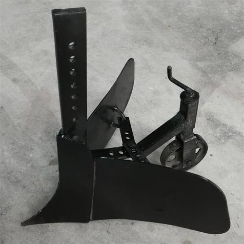 加厚开沟犁微耕机通用翻土豁地培土带轮可调宽度20-40CM微耕机配