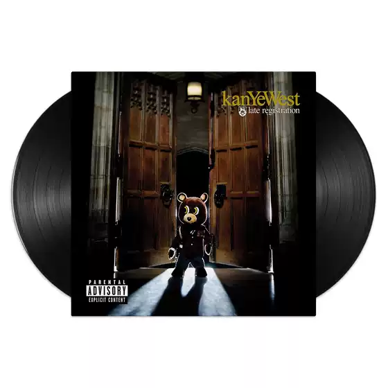 In Stock Kanye West Late Registration Vinyl 2Lp Us Edition Genuine Dropout Bear
