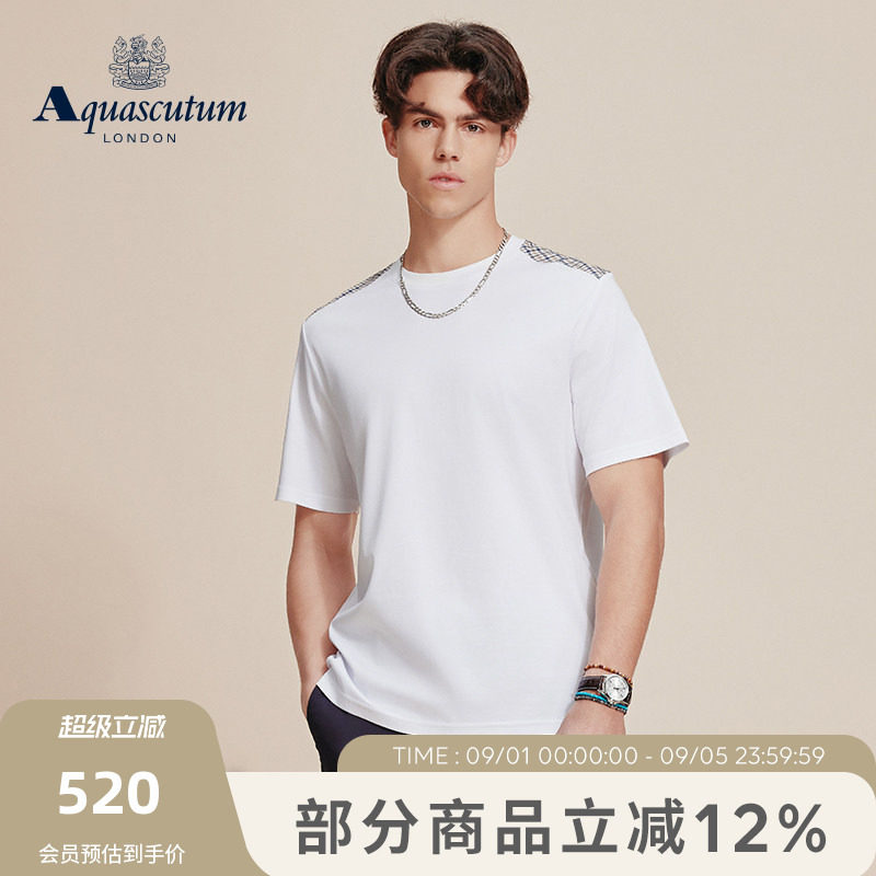 【雅格狮丹】休闲圆领短袖T恤图片