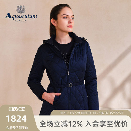 【雅格狮丹】女士修身棉服外套