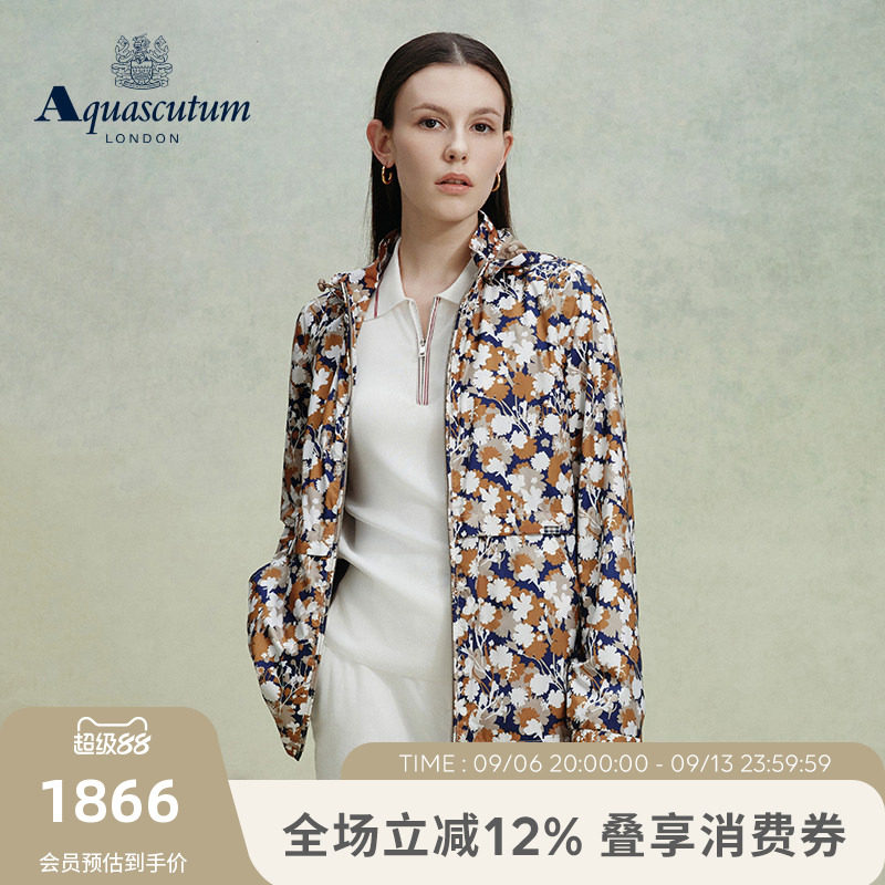 【雅格狮丹】休闲时尚印花外套图片