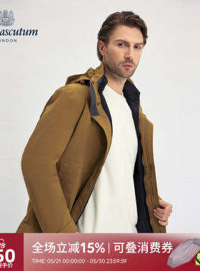 Aquascutum/雅格狮丹秋冬新品时尚男士鸭绒羽绒服外套Q50J7EM0A1