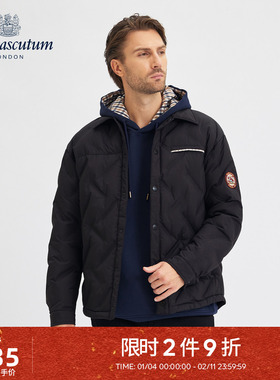 Aquascutum/雅格狮丹冬季新品时尚男女同款轻薄羽绒服Q50J7BZ0A1