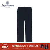 Aquascutum Q4764EL021 显瘦长裤 雅格狮丹夏季 女士中腰直筒休闲裤