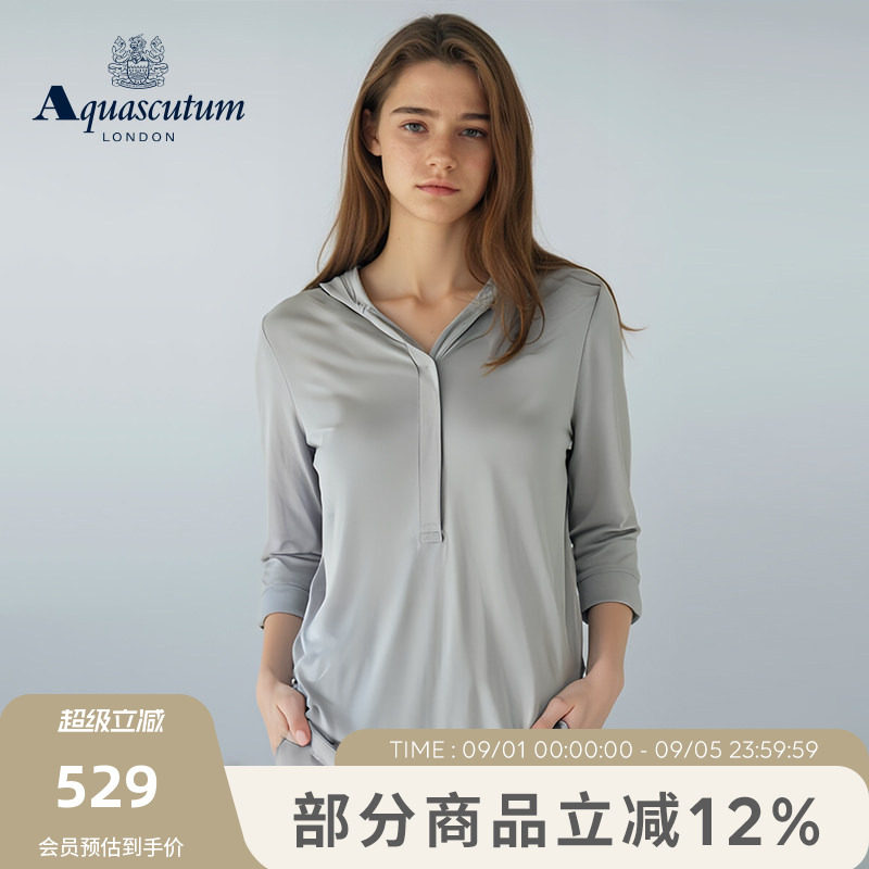 【雅格狮丹】女时尚七分袖T恤图片