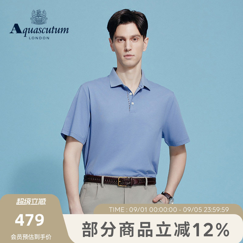 【雅格狮丹】休闲短袖Polo衫T恤图片
