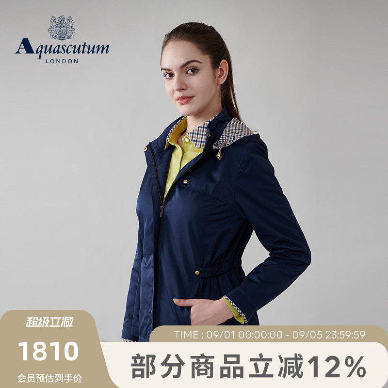 【雅格狮丹】可脱卸帽修身外套图片