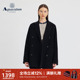 雅格狮丹冬季 新品 时尚 Aquascutum 女中长款 羊毛呢外套Q5050EL3A1