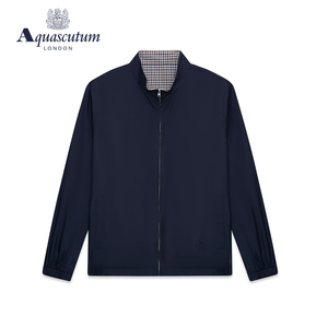 Aquascutum/雅格狮丹春季新款男士长袖立领夹克外套Q4950EM021