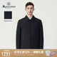 Aquascutum 男绵羊毛商务休闲翻领夹克外套通勤 雅格狮丹秋冬新品