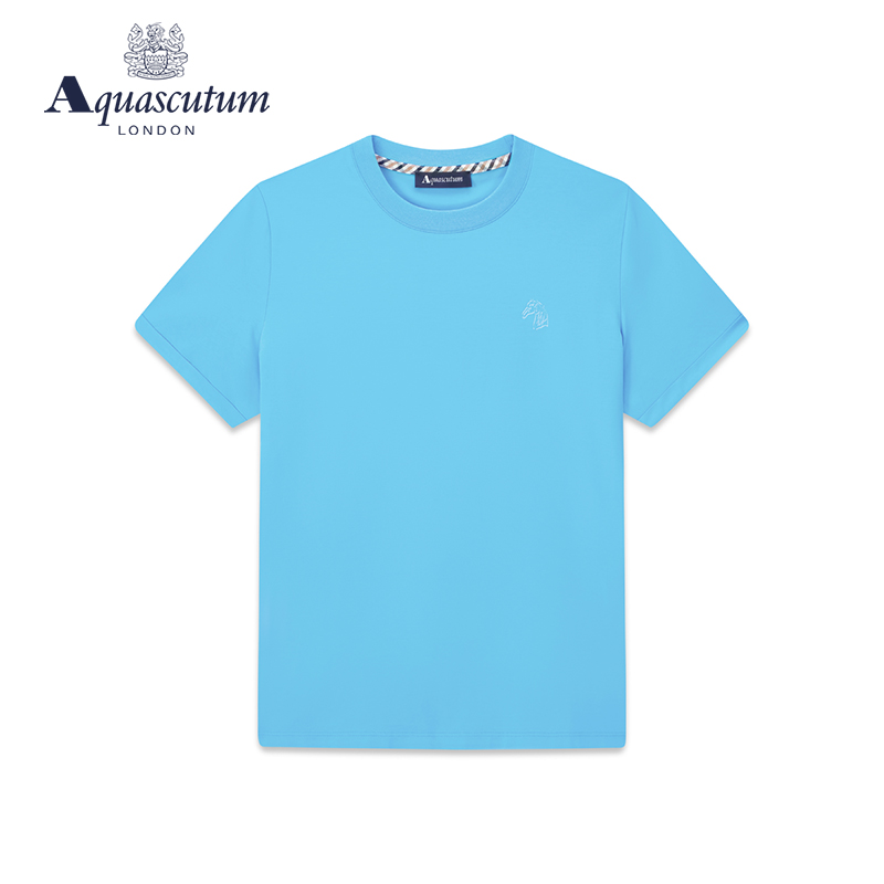 Aquascutum/雅格狮丹春夏新款马头图案休闲女士短袖T恤Q4970EL021 女装/女士精品 T恤 原图主图