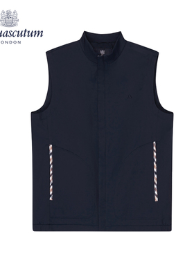 Aquascutum/雅格狮丹秋冬季新款男士休闲背心马甲外套Q4847EI011