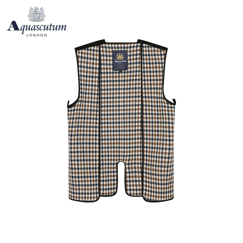 Aquascutum/雅格狮丹春夏男士背心马甲无袖可搭配风衣Q4547EM011