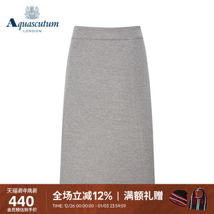 型简约半身裙Q4076RW121 女士H版 Aquascutum 雅格狮丹秋冬新品