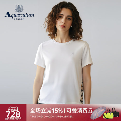 【100%棉】女圆领短袖印花T恤