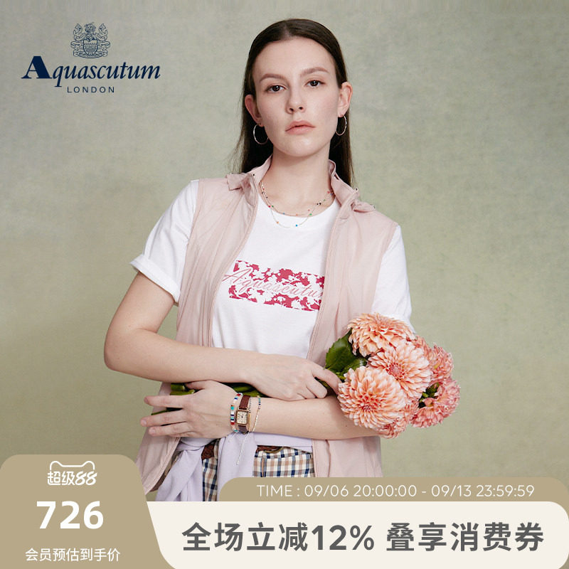 【100%棉】纯棉字母印花圆领短袖图片