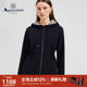 雅格狮丹秋冬新品 女士时尚 简约修身 Aquascutum 开衫 连帽卫衣气质