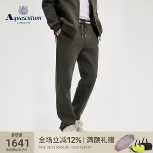 运动休闲长裤 Aquascutum 宽松百搭卫裤 男士 通勤 雅格狮丹秋冬新品