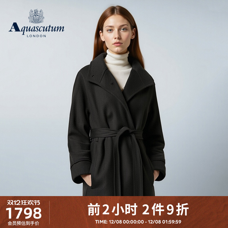 【100%羊毛】女士长款毛呢大衣