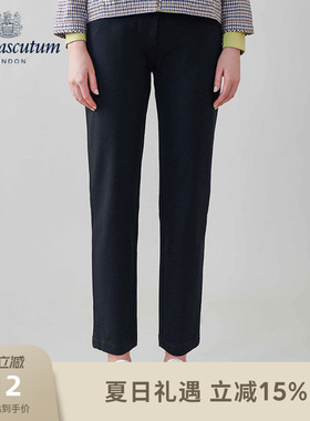 Aquascutum/雅格狮丹秋冬新品时尚女士修身弹力休闲裤Q5061EL061