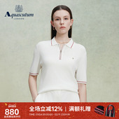 女易打理商务休闲翻领短袖 Aquascutum 雅格狮丹春夏新品 POLO气质