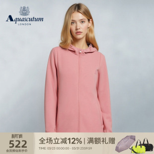 卫衣外套气质 女连帽开衫 Aquascutum 雅格狮丹春夏新品