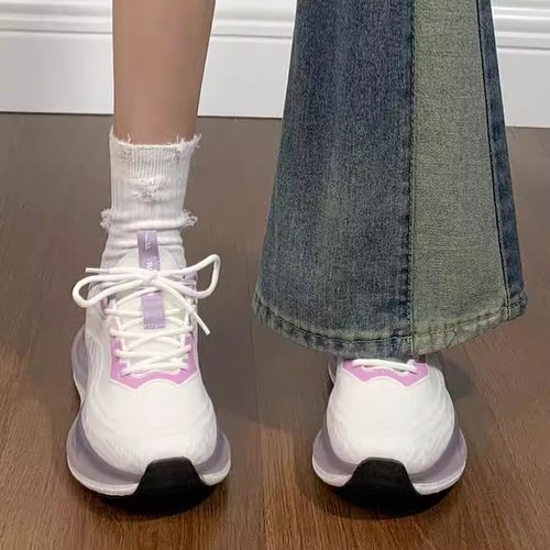 回力跑步鞋女2025春季新款透气网面鞋跳操鞋减震气垫鞋跳绳运动鞋