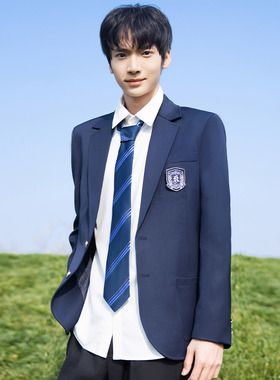 千曜DK西服日系制服两颗扣收腰瘦身学生西装学院风学生西装套装