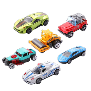 合金小汽车玩具套装工程消防仿真迷你宝宝儿童赛车男孩铝惯性