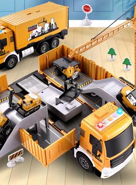 玩具仿真合金挖掘机模型工程车