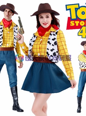 万圣节男女童牛仔服装玩具总动员成人牧羊女胡迪警长cosplay服装