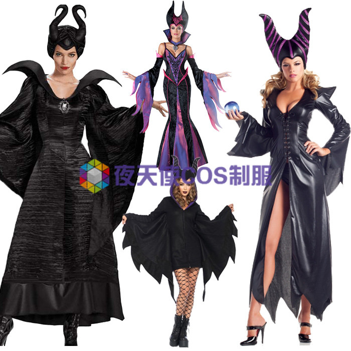沉睡魔咒女王装2023年新款 欧美游戏服 女巫服装吸血鬼cos服装