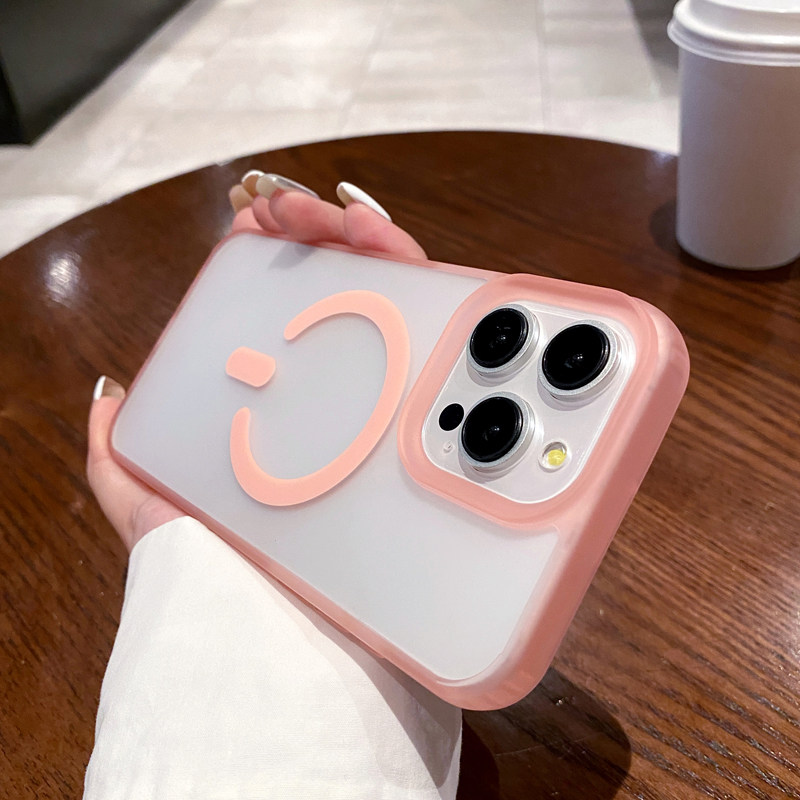 夏日多巴胺磁吸适用于苹果15promax手机壳磨砂肤感iPhone14pro防摔13pro高级感新款12简约高颜值11小众男女潮