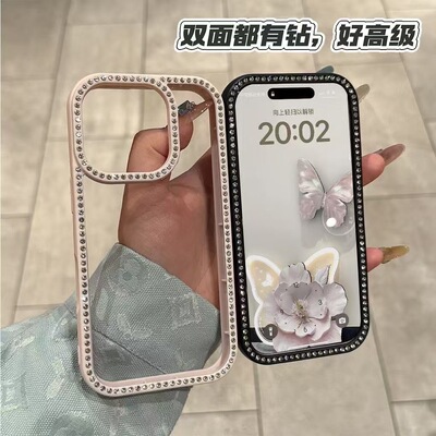 双面镶钻苹果16手机壳