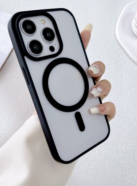 苹果15ProMax手机壳磁吸充电iPhone14ProMax透明套14防摔13肤感12Promax透明壳12新款XR高级感15软边7P保护套