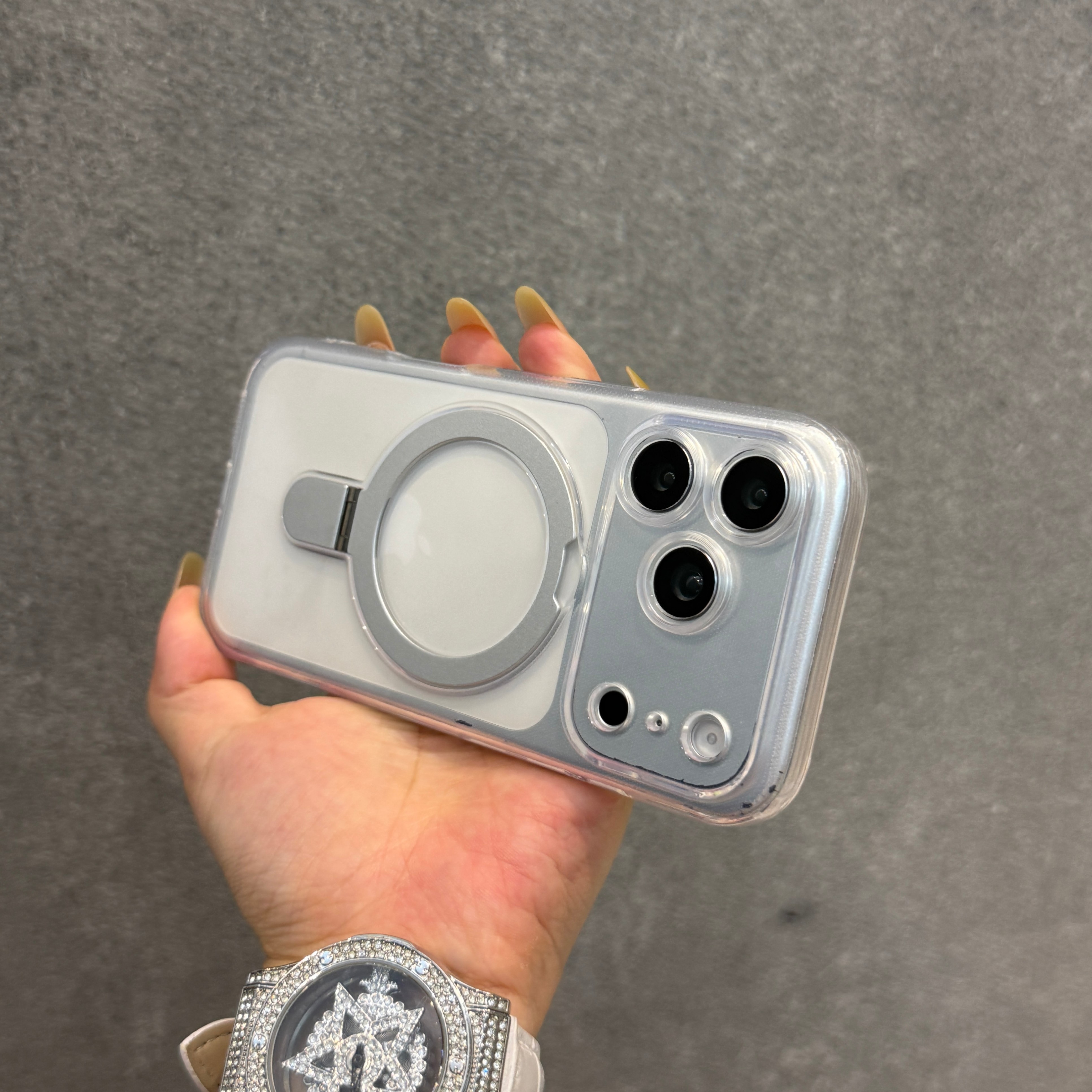 冰激凌果冻硅胶手机壳适用iPhone17promax磨砂透色磁吸支架16全包苹果17软壳防摔保护套15高级感