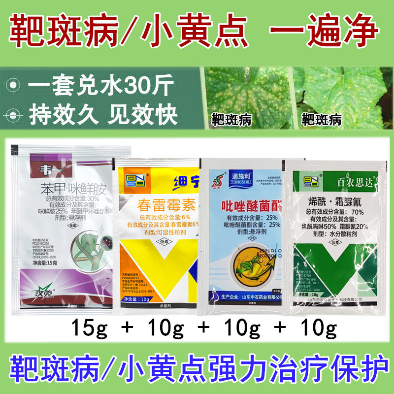 靶斑病专用药蔬菜黄瓜小黄点病豆角辣椒茄子西红柿西瓜靶斑病农药-封面