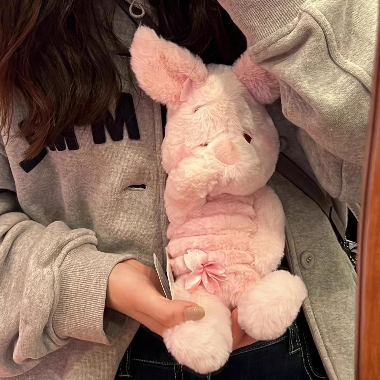 东迪樱花系列屹耳驴皮杰猪猪可爱长毛绒玩偶公仔送情人节生日礼物