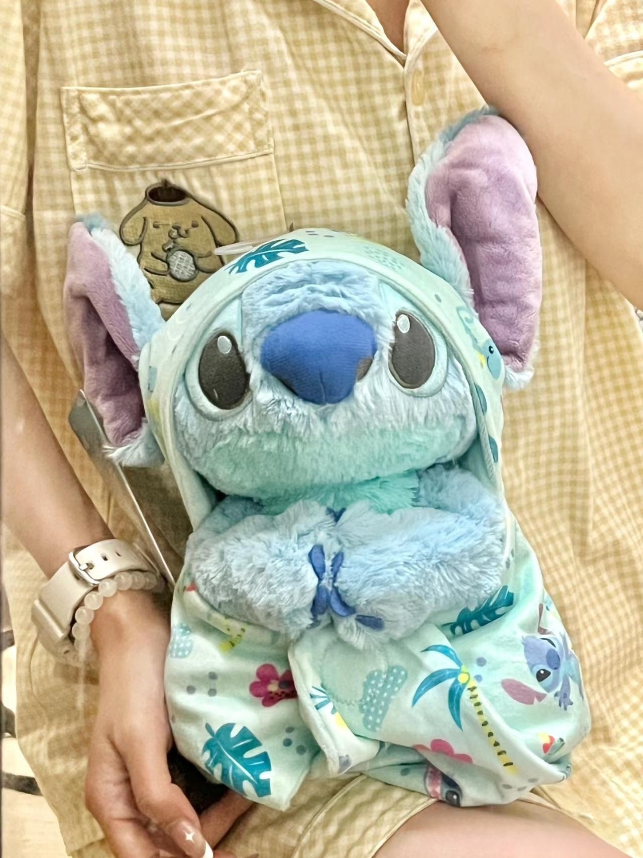 上迪同款萌趣宝贝襁褓史迪仔安琪婴儿史迪奇毛绒公仔生日礼物娃娃