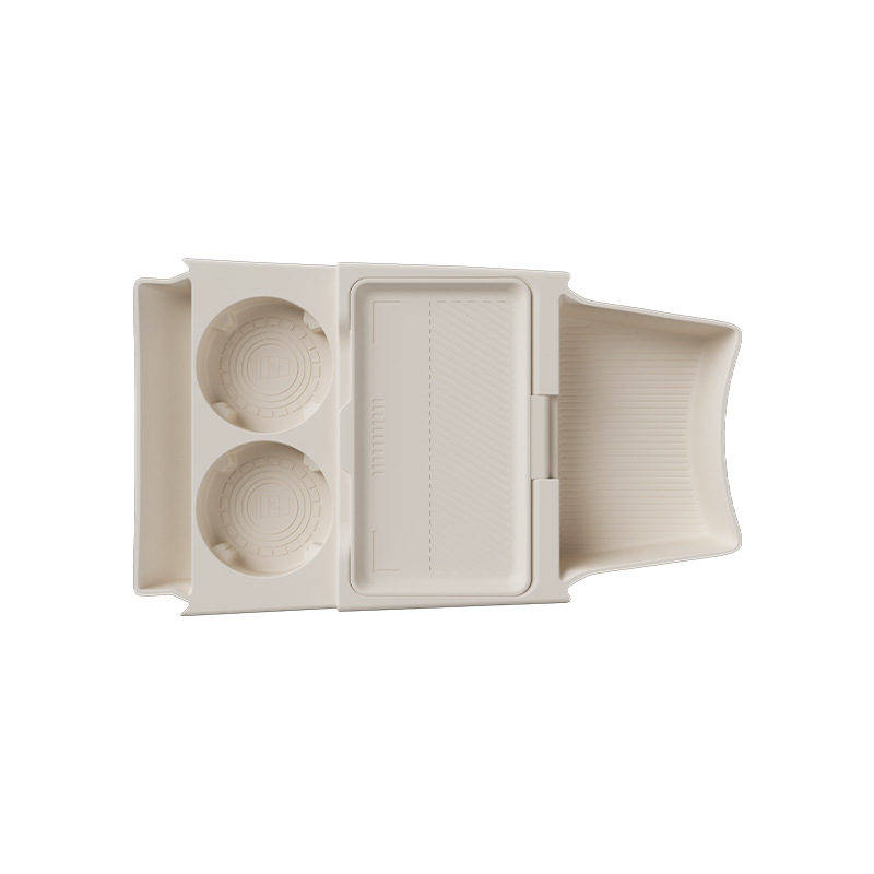 适用比亚迪25款秦LEV中控下储物盒24款收纳箱下方层装饰改装配件