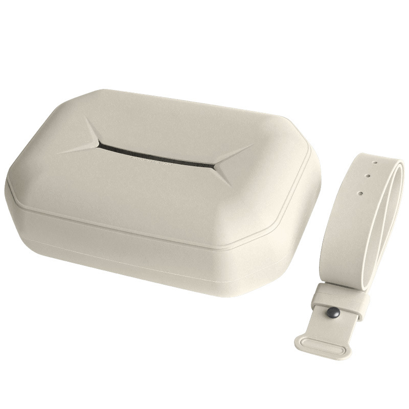 适用乐道L90座椅纸巾包原车色车载座椅背挂式硅胶纸巾收纳包配件