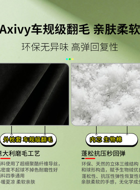 汽车翻毛头枕领克01/02/06/03+/09/05可调节护颈车内用品