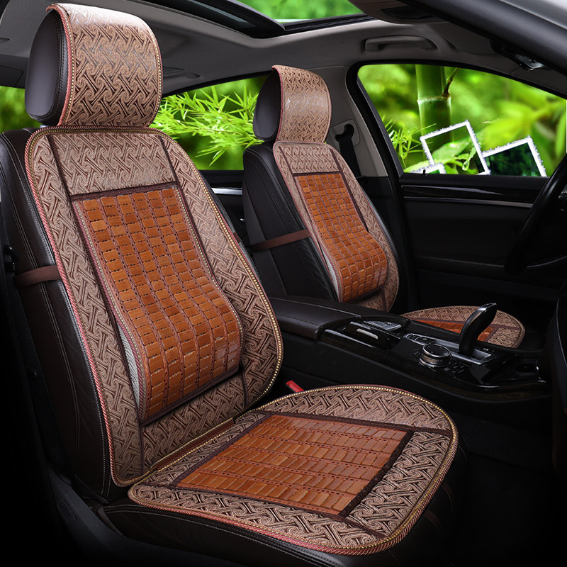 五菱宏光s荣光宏光V夏季竹片面包货车7坐垫前排单个麻将凉席座垫