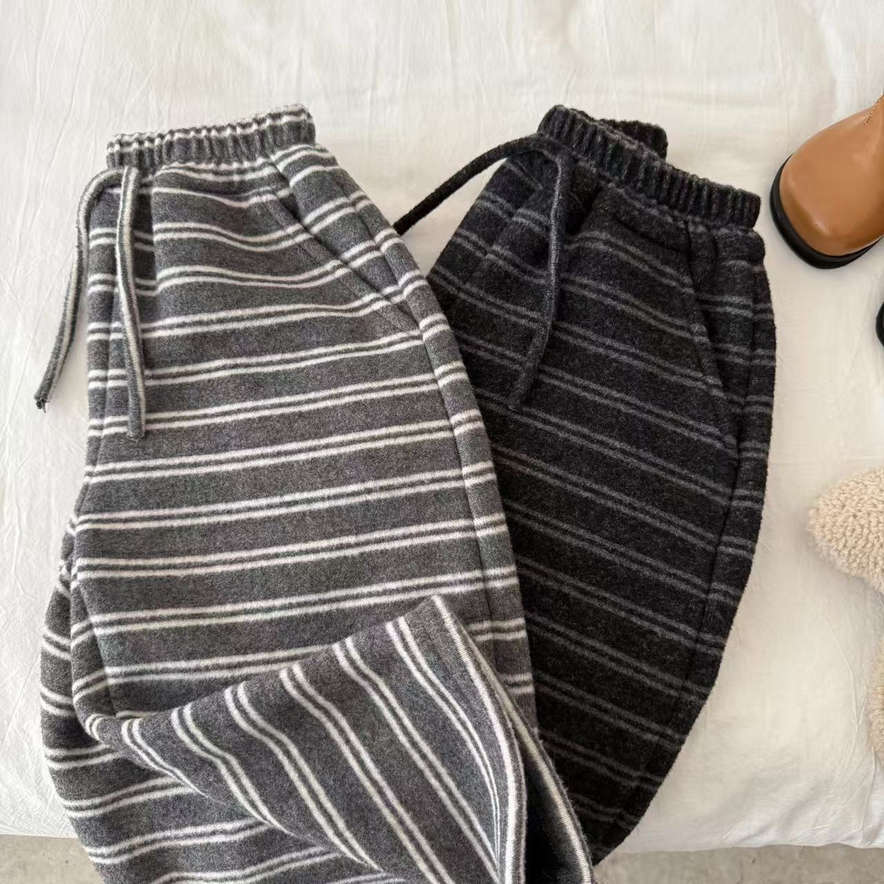 男童潮酷条纹直筒裤宝宝长裤