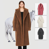 赵露思同款 驼色超好看皮毛一体羊羔毛颗粒绒外套女皮草泰迪熊大衣
