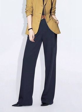 谭松韵同款灰色通勤西装裤女2026新款高级感显瘦垂感休闲阔腿裤子