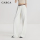 老钱风气质百搭拖地裤 GARGA通勤裤 裤 女垂感休闲西装 子白色阔腿裤