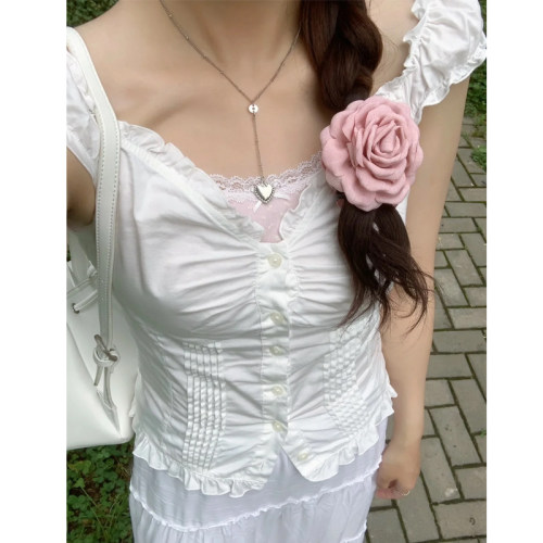 bm纯欲风蕾丝拼接吊带背心