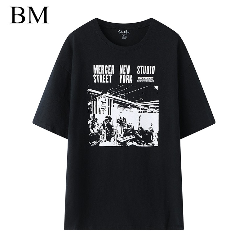 Brandy Girl美式复古乐队印花纯棉t恤 bm宽松街头风短袖女,女装/女士精品,T恤,淘宝优惠券,粉丝福利购,淘宝优惠卷